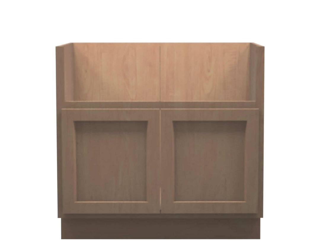 American Made Shaker RTA FSB36 Farm Sink Base Cabinet - Unfinished - American Made Cabinets