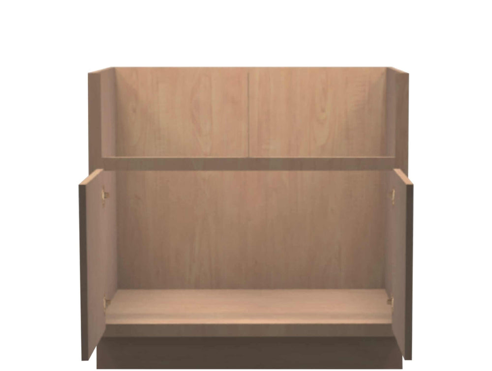 American Made Shaker RTA FSB36 Farm Sink Base Cabinet - Unfinished - American Made Cabinets