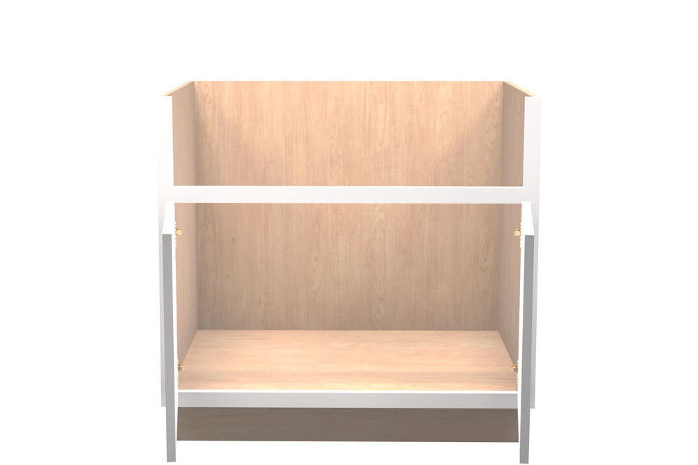 American Made Shaker RTA FSB36 Farm Sink Base Cabinet - White - American Made Cabinets