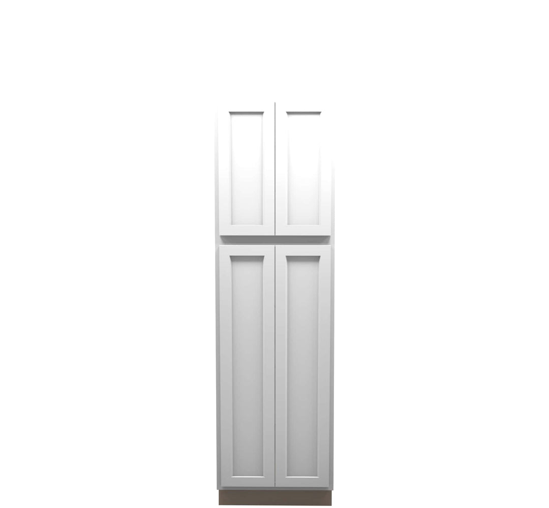 American Made Shaker RTA LC2484 Vanity Linen Cabinet - White - American Made Cabinets