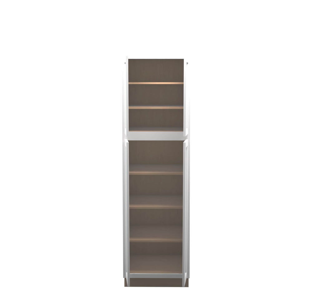 American Made Shaker RTA LC2484 Vanity Linen Cabinet - White - American Made Cabinets