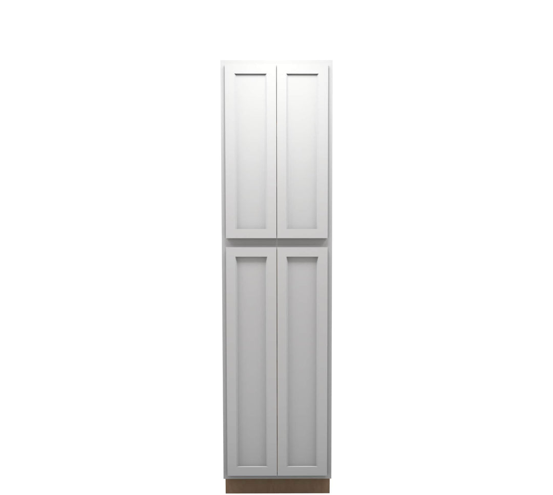 American Made Shaker RTA PC2496 Pantry Cabinet - Light Gray - American Made Cabinets