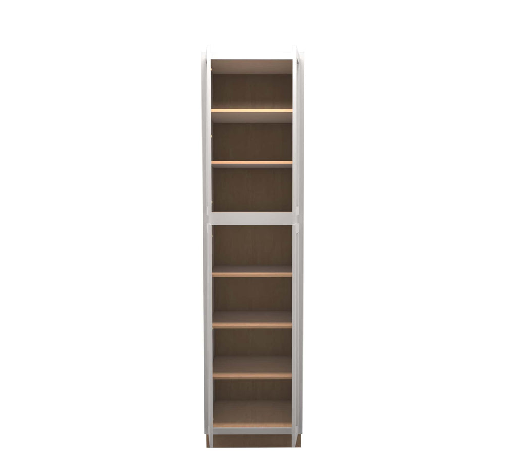American Made Shaker RTA PC2496 Pantry Cabinet - Light Gray - American Made Cabinets