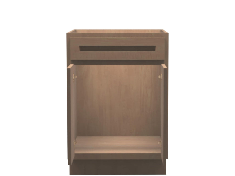 American Made Shaker RTA SB24 Sink Base Cabinet - Unfinished - American Made Cabinets