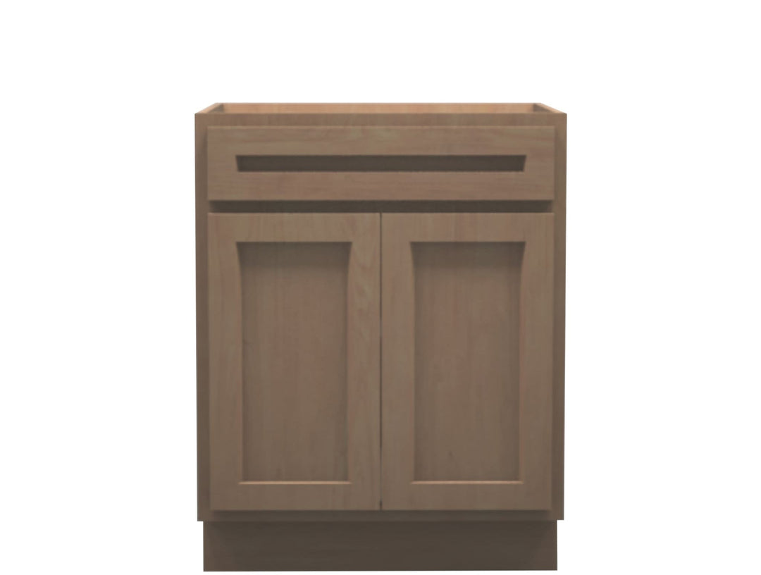 American Made Shaker RTA SB27 Sink Base Cabinet - Unfinished - American Made Cabinets