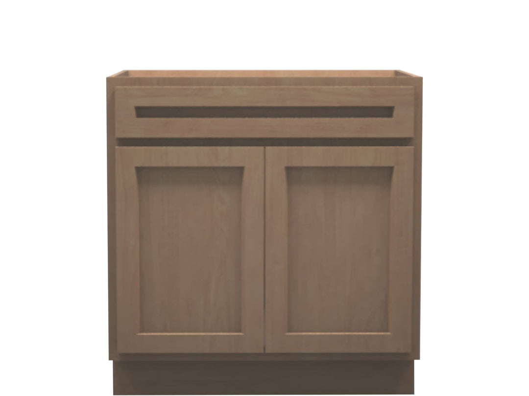 American Made Shaker RTA SB33 Sink Base Cabinet - Unfinished - American Made Cabinets