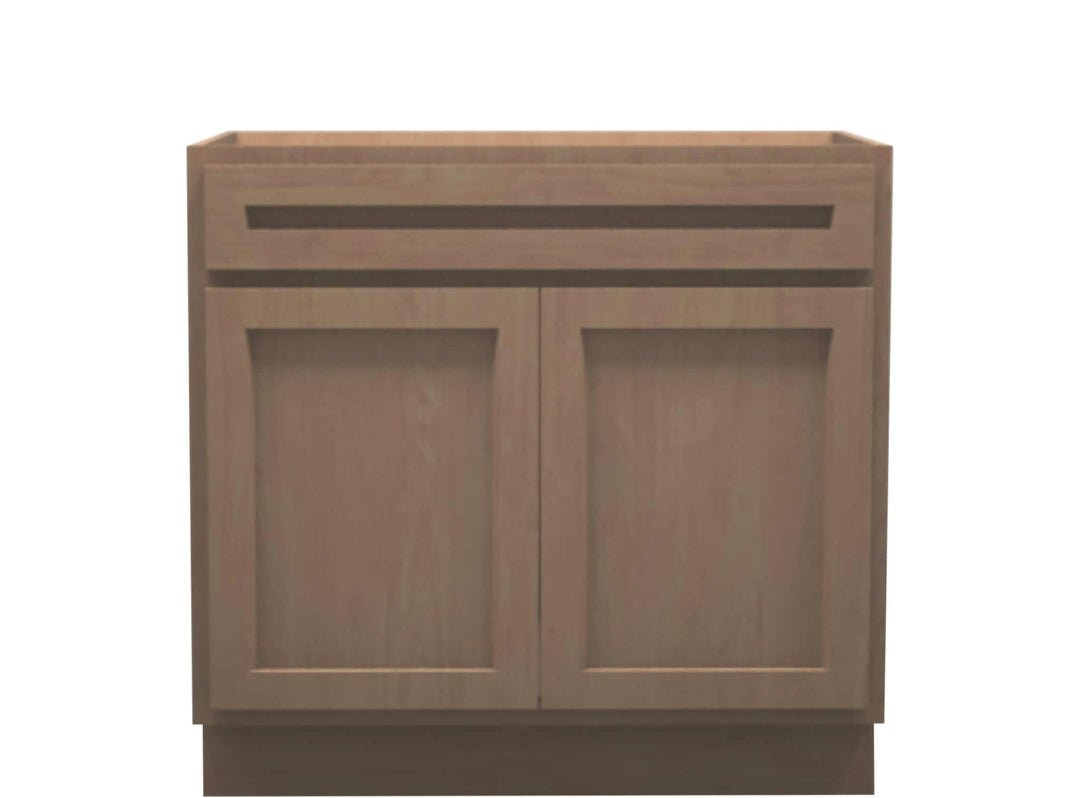 American Made Shaker RTA SB36 Sink Base Cabinet - Unfinished - American Made Cabinets