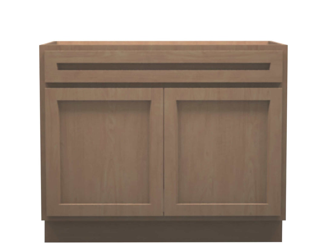 American Made Shaker RTA SB42 Sink Base Cabinet - Unfinished - American Made Cabinets