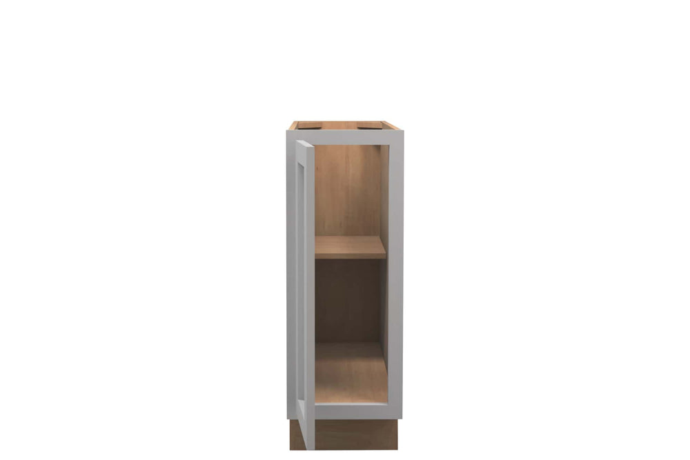 American Made Shaker RTA VB12FHD Vanity Full Door Base Cab - Light Gray - American Made Cabinets