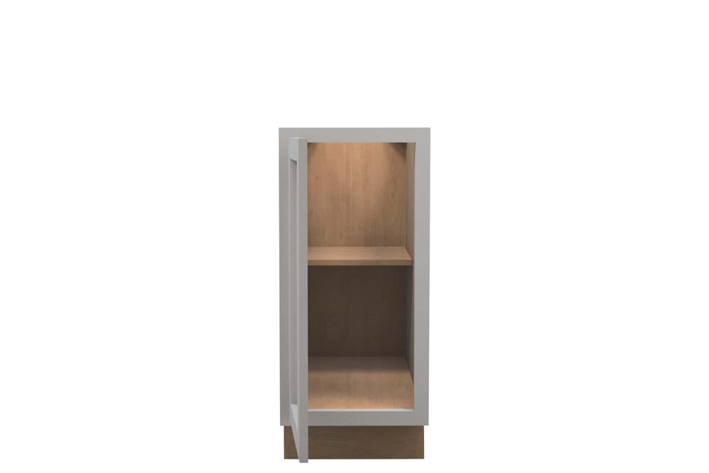 American Made Shaker RTA VB15FHD Vanity Full Door Base Cab - Light Gray - American Made Cabinets