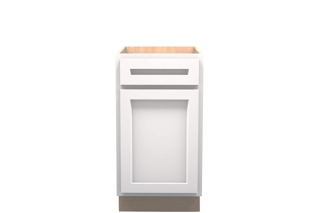 American Made Shaker RTA VB18 Vanity Base Cabinet - White - American Made Cabinets