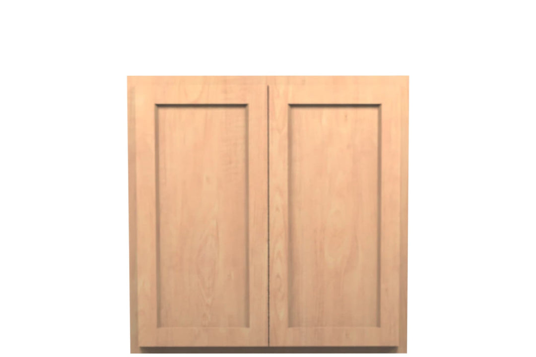 American Made Shaker RTA W3030 Wall Cabinet - Unfinished - American Made Cabinets