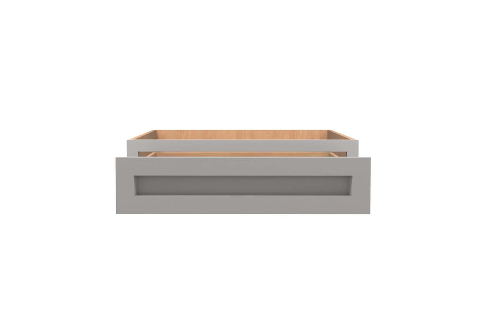 American Made Shaker RTA BDD30 Base Desk Drawer Cabinet - Light Gray - American Made Cabinets