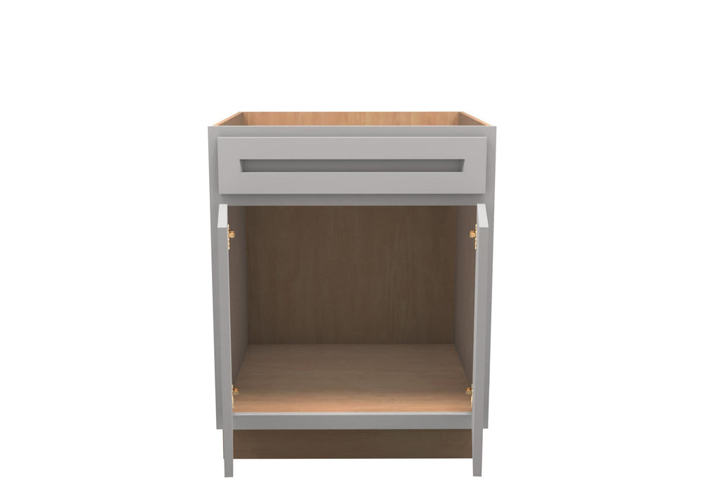 American Made Shaker RTA SB27 Sink Base Cabinet - Light Gray - American Made Cabinets