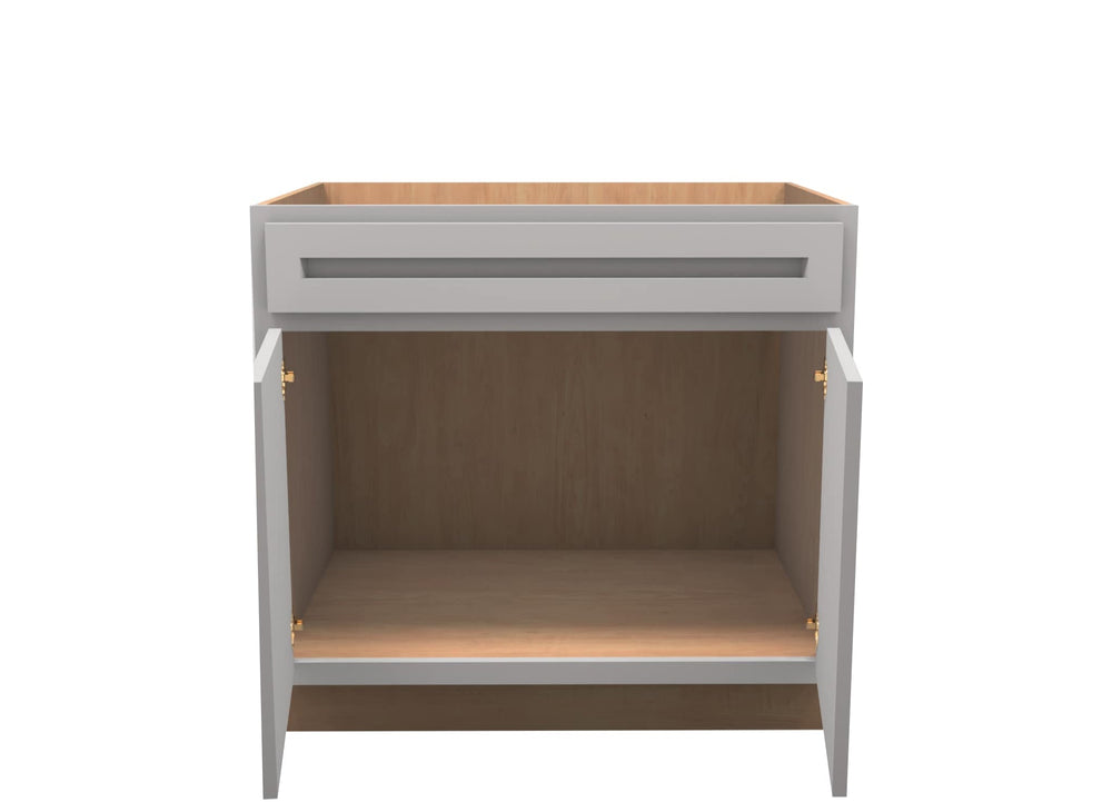 American Made Shaker RTA SB36 Sink Base Cabinet - Light Gray - American Made Cabinets