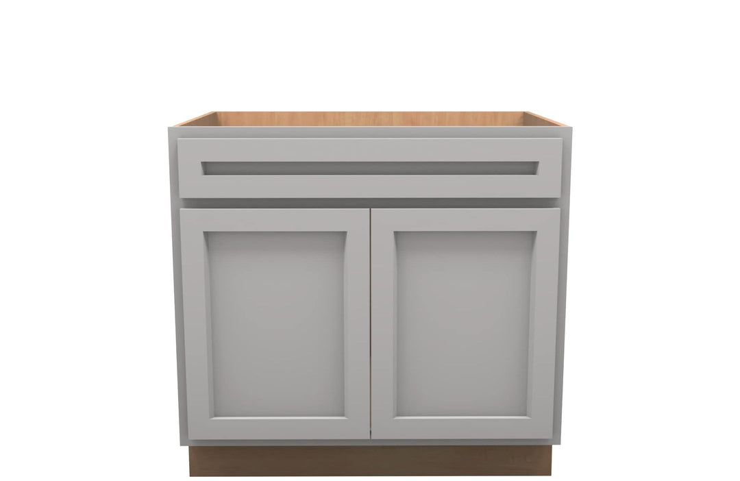 American Made Shaker RTA SB36 Sink Base Cabinet - Light Gray - American Made Cabinets