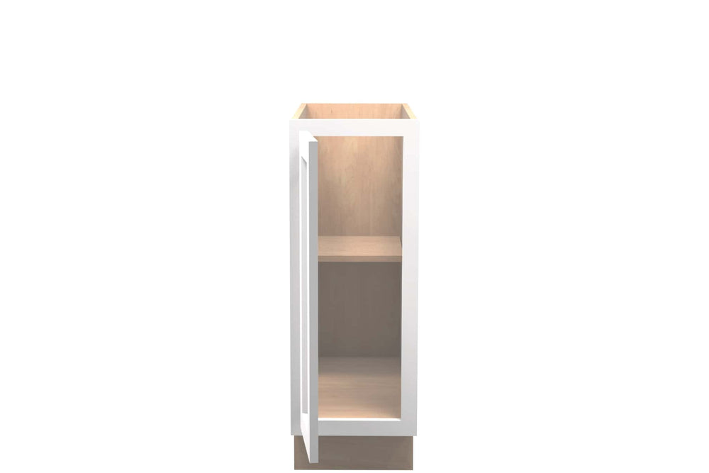 American Made Shaker RTA VB12FHD Vanity Full Door Base Cabinet - White - American Made Cabinets