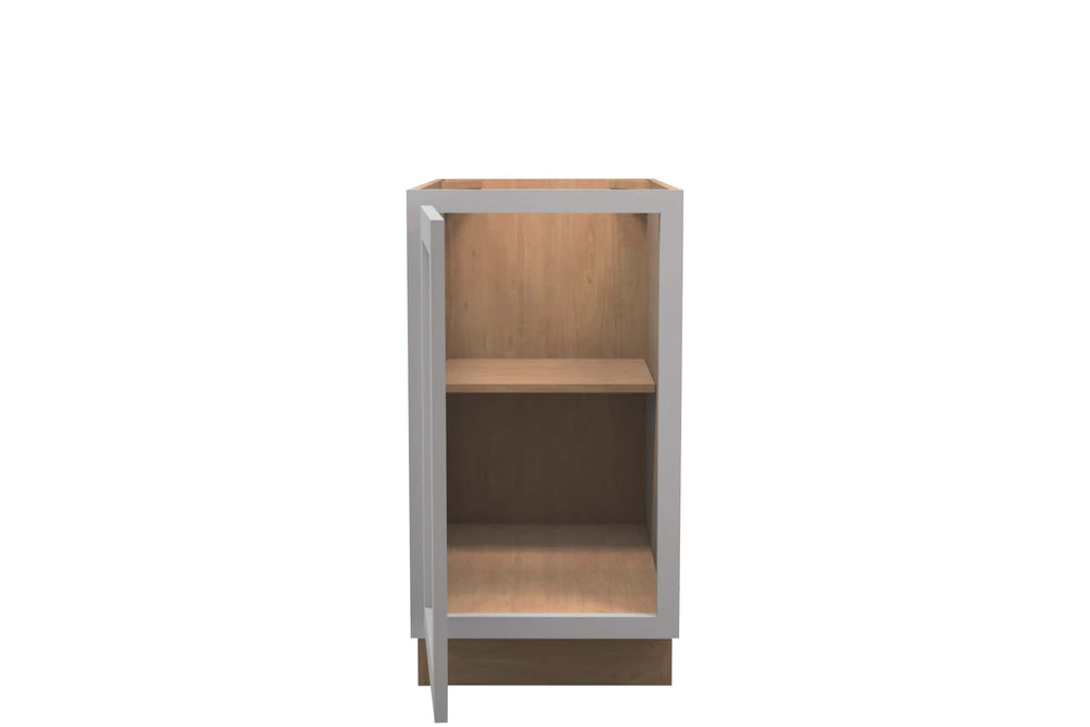 American Made Shaker RTA VB18FHD Vanity Full Door Base Cab - Light Gray - American Made Cabinets