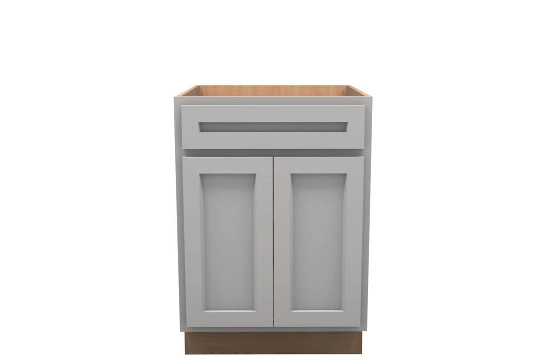American Made Shaker RTA VB24 Vanity Base Cabinet - Light Gray - American Made Cabinets