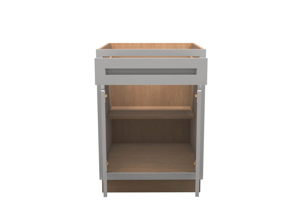 American Made Shaker RTA VB24 Vanity Base Cabinet - Light Gray - American Made Cabinets