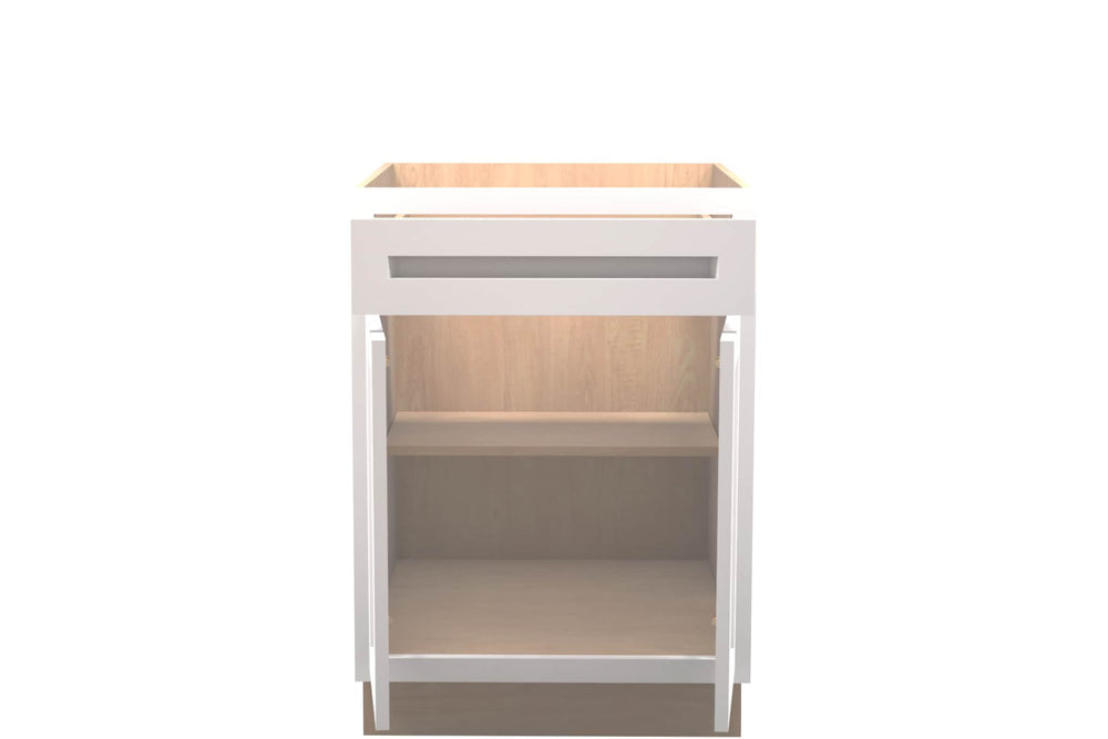 American Made Shaker RTA VB24 Vanity Base Cabinet - White - American Made Cabinets
