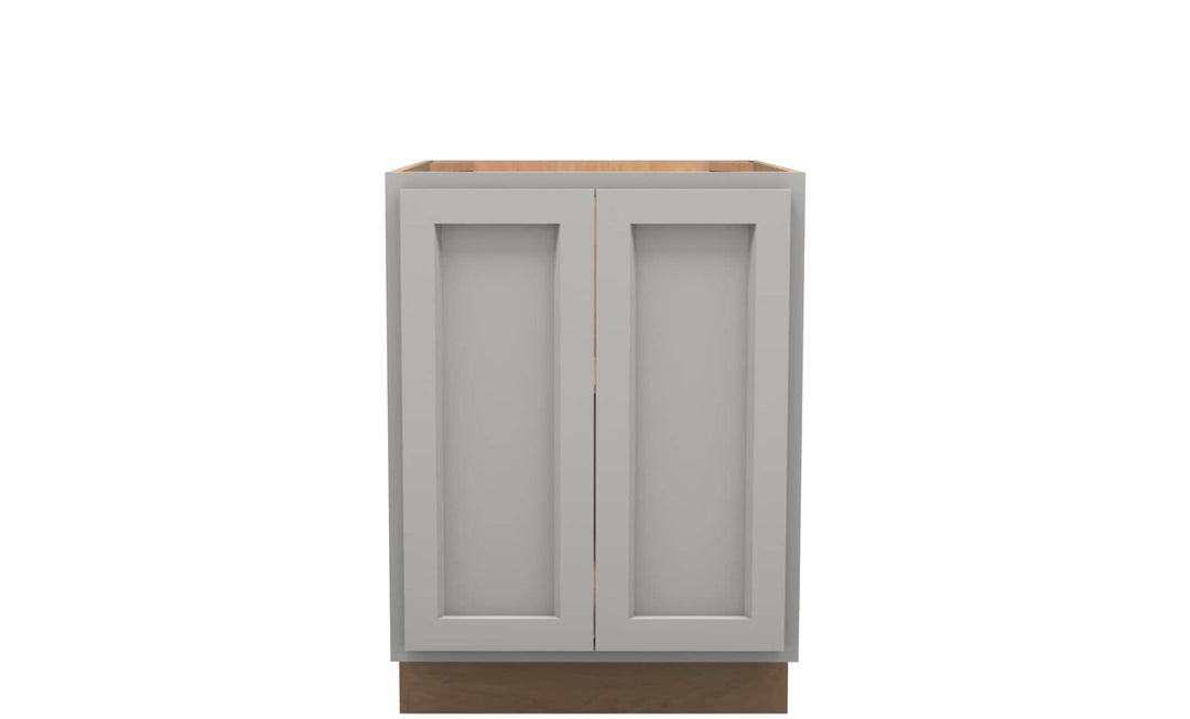 American Made Shaker RTA VB24FHD Vanity Full Door Base Cab - Light Gray - American Made Cabinets