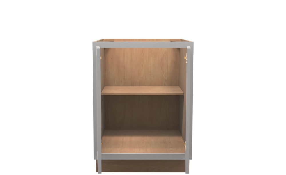American Made Shaker RTA VB24FHD Vanity Full Door Base Cab - Light Gray - American Made Cabinets