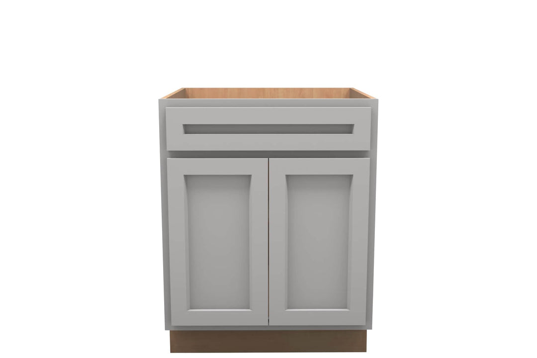 American Made Shaker RTA VB27 Vanity Base Cabinet - Light Gray - American Made Cabinets