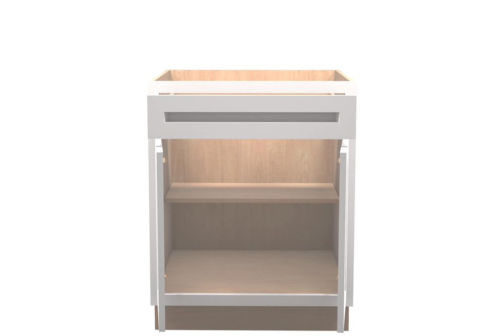 American Made Shaker RTA VB27 Vanity Base Cabinet - White - American Made Cabinets