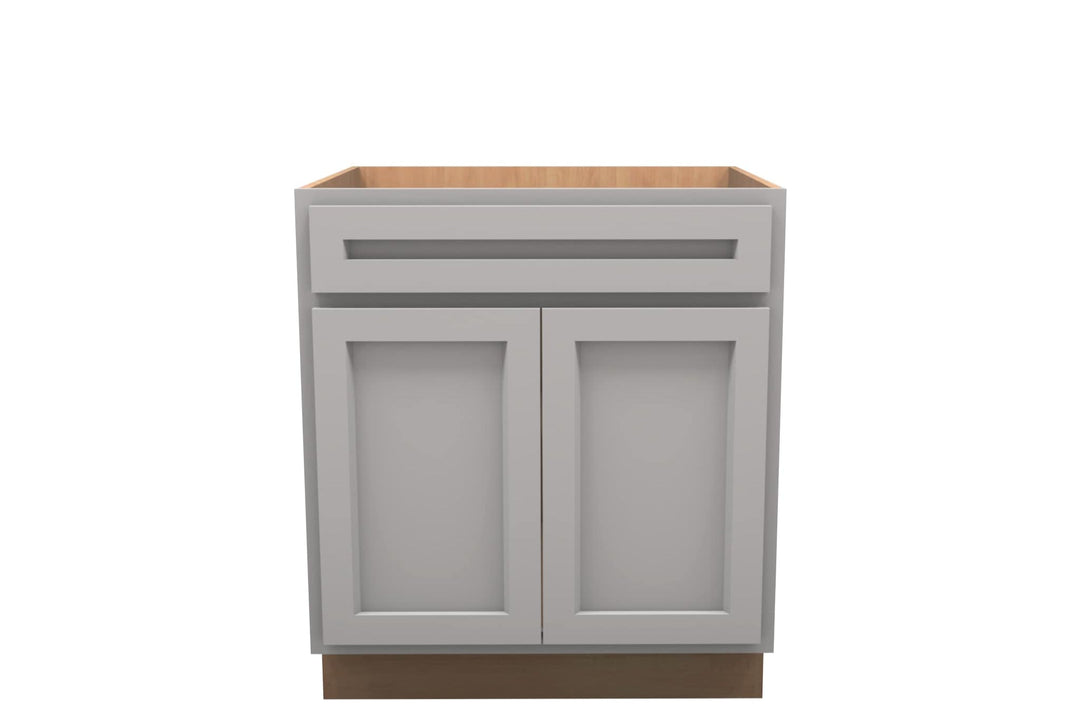 American Made Shaker RTA VB30 Vanity Base Cabinet - Light Gray - American Made Cabinets