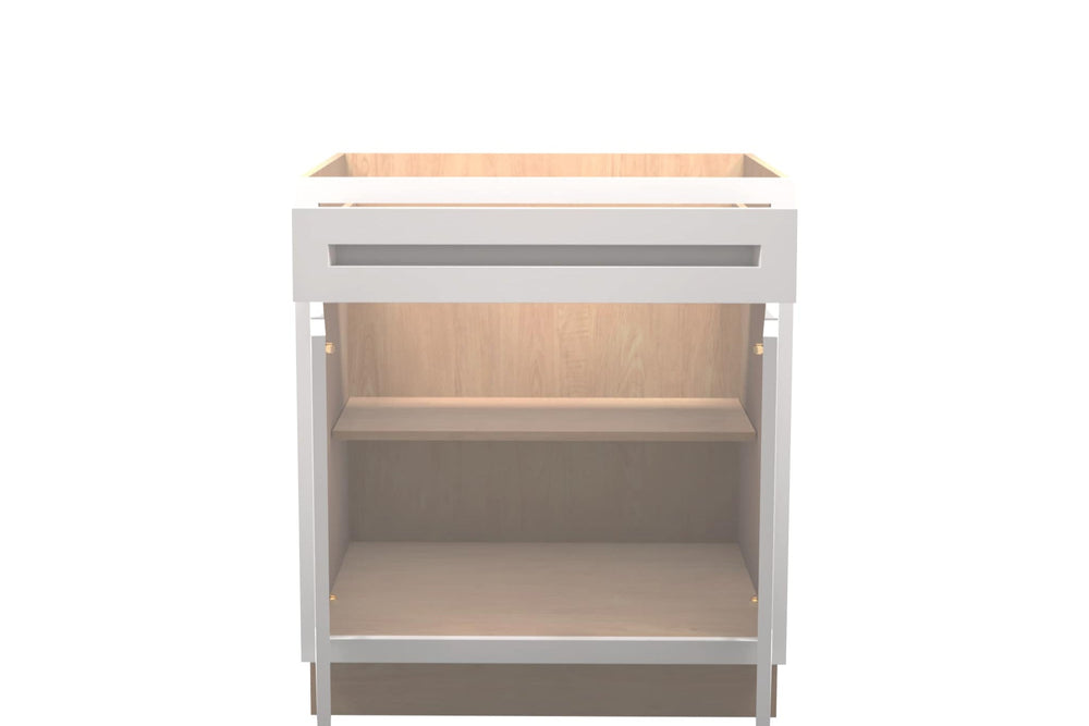 American Made Shaker RTA VB30 Vanity Base Cabinet - White - American Made Cabinets