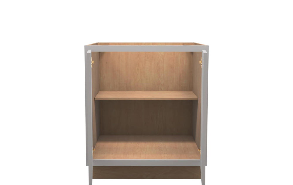 American Made Shaker RTA VB30FHD Vanity Full Door Base Cab - Light Gray - American Made Cabinets