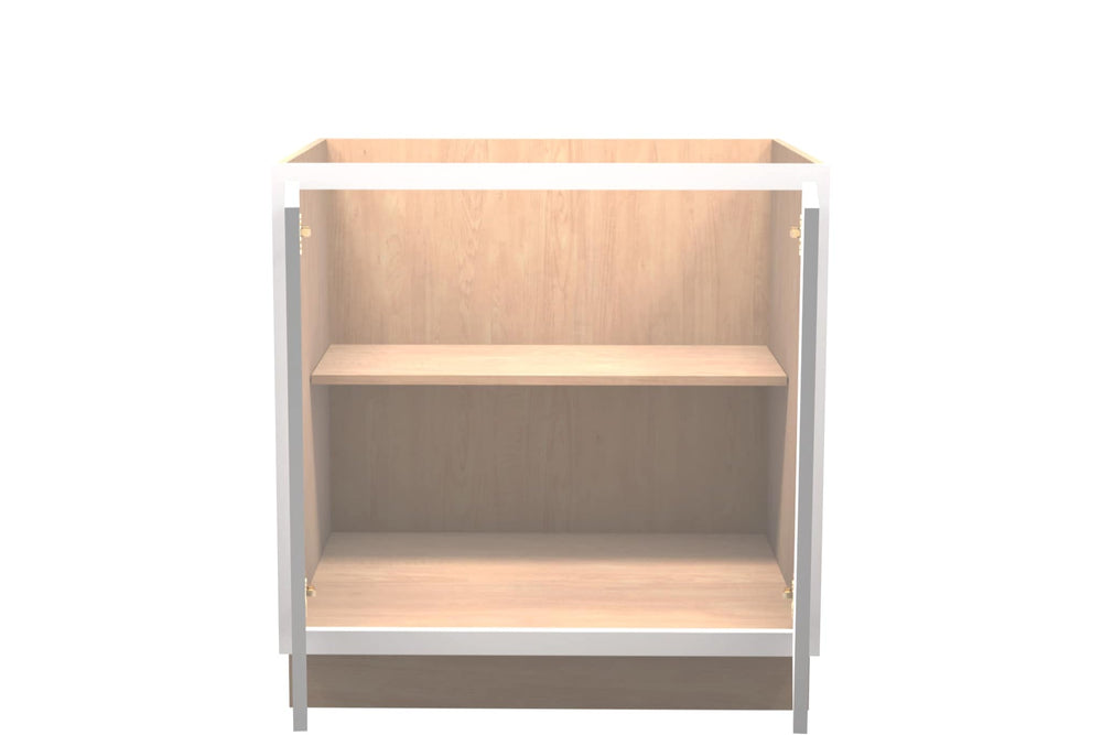 American Made Shaker RTA VB30FHD Vanity Full Door Base Cab - White - American Made Cabinets