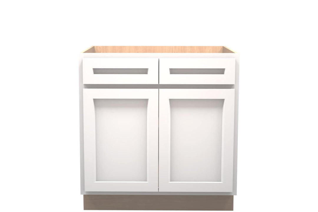 American Made Shaker RTA VB33 Vanity Base Cabinet - White - American Made Cabinets