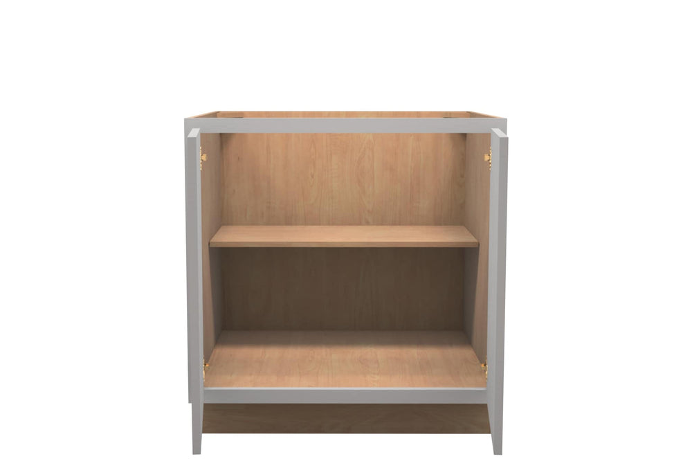 American Made Shaker RTA VB33FHD Vanity Full Door Base Cab - Light Gray - American Made Cabinets