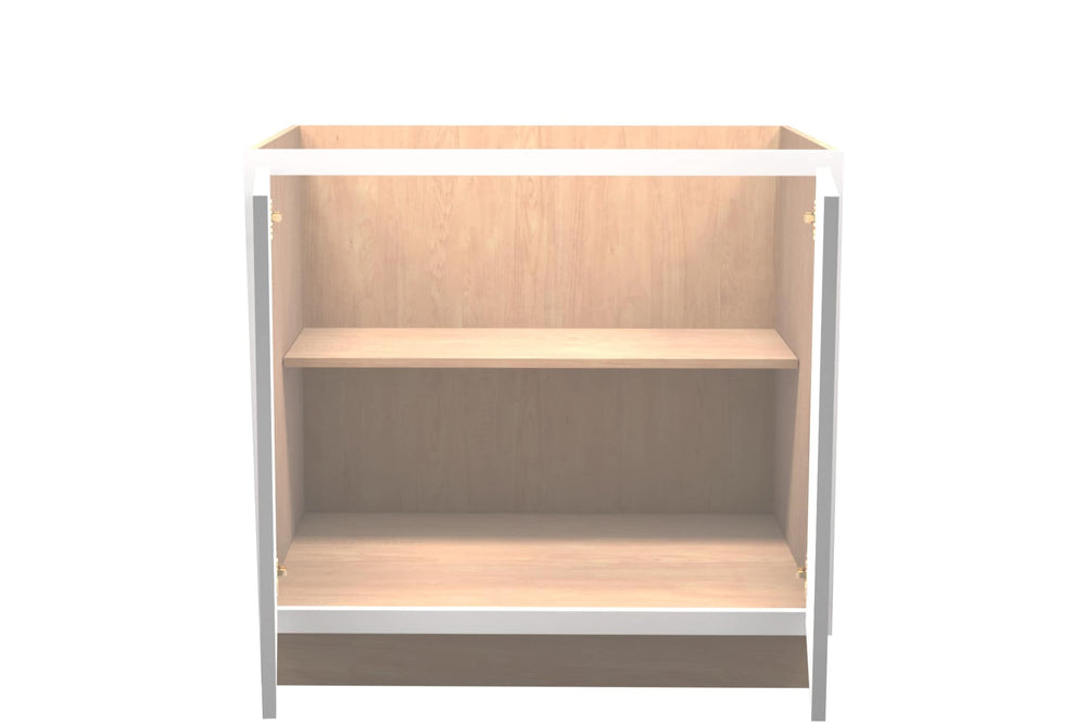 American Made Shaker RTA VB33FHD Vanity Full Door Base Cab - White - American Made Cabinets