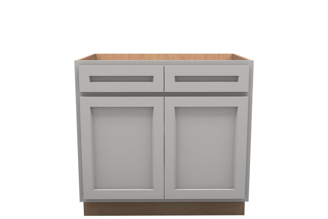 American Made Shaker RTA VB36 Vanity Base Cabinet - Light Gray - American Made Cabinets