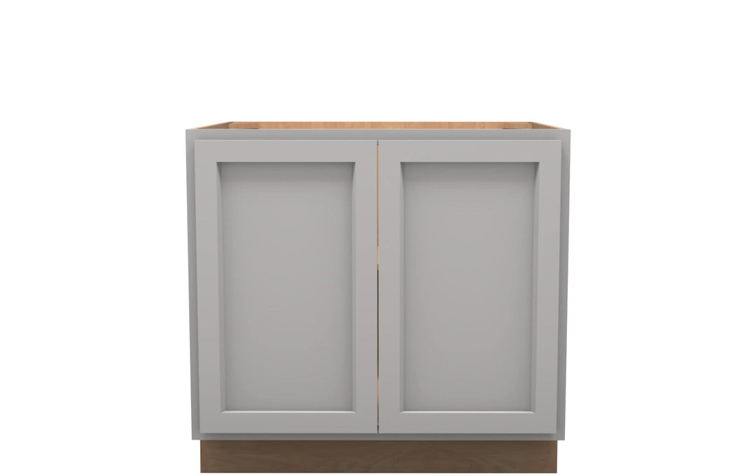 American Made Shaker RTA VB36FHD Vanity Full Door Base Cab - Light Gray - American Made Cabinets
