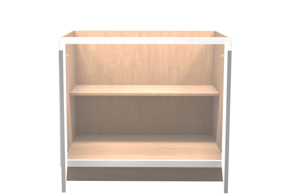 American Made Shaker RTA VB36FHD Vanity Full Door Base Cab - White - American Made Cabinets