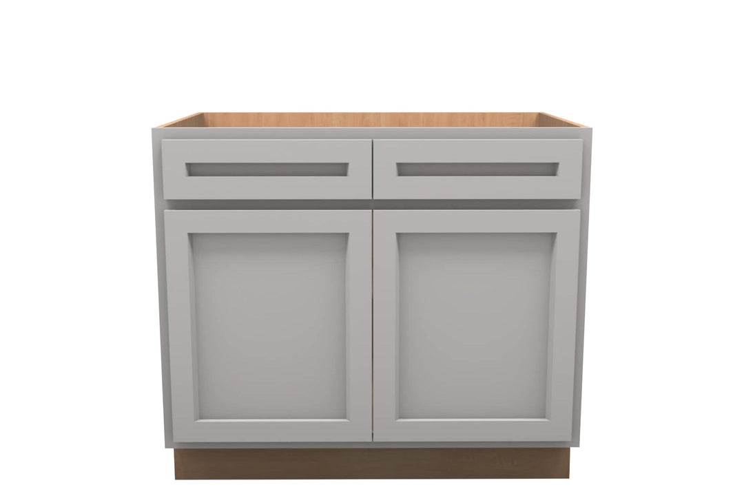 American Made Shaker RTA VB39 Vanity Base Cabinet - Light Gray - American Made Cabinets