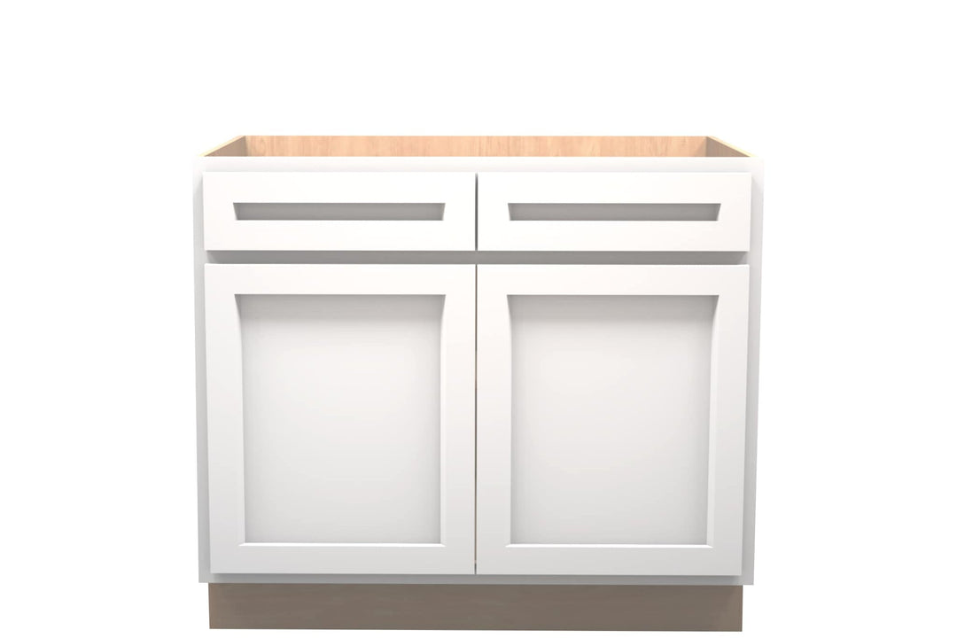American Made Shaker RTA VB39 Vanity Base Cabinet - White - American Made Cabinets