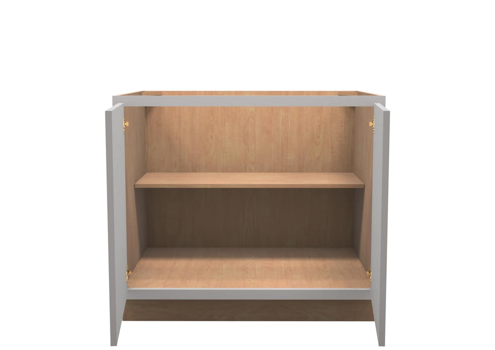 American Made Shaker RTA VB39FHD Vanity Full Door Base Cab - Light Gray - American Made Cabinets