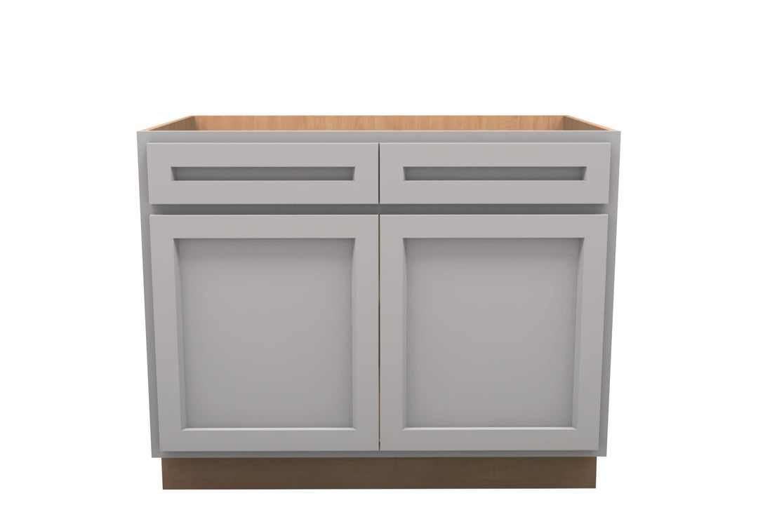 American Made Shaker RTA VB42 Vanity Base Cabinet - Light Gray - American Made Cabinets