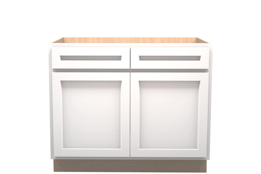 American Made Shaker RTA VB42 Vanity Base Cabinet - White - American Made Cabinets