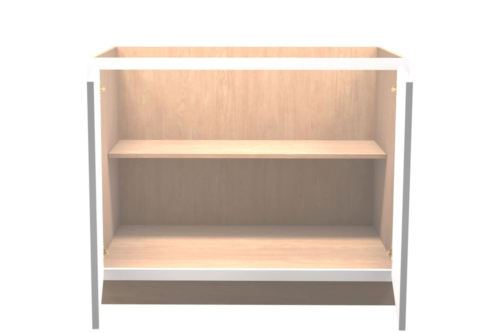 American Made Shaker RTA VB42FHD Vanity Full Door Base Cab - White - American Made Cabinets