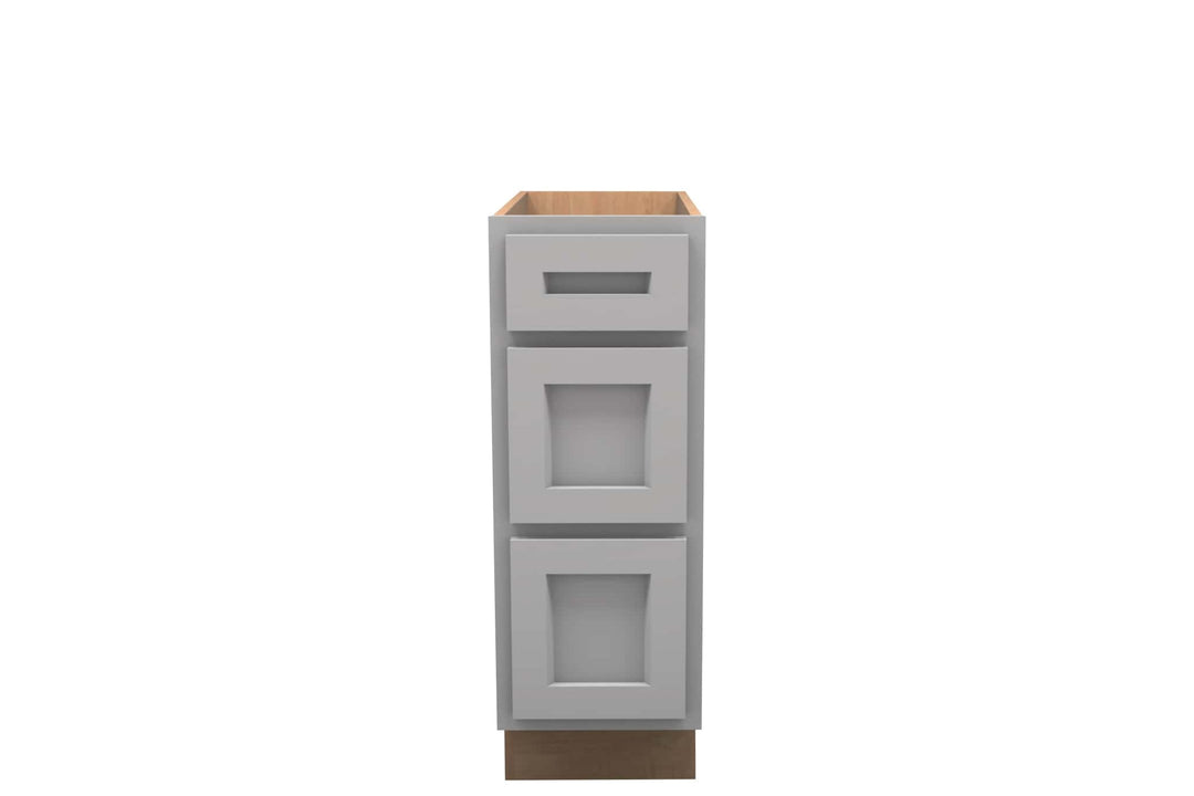 American Made Shaker RTA VDB12 Vanity Drawer Base Cabinet - Light Gray - American Made Cabinets