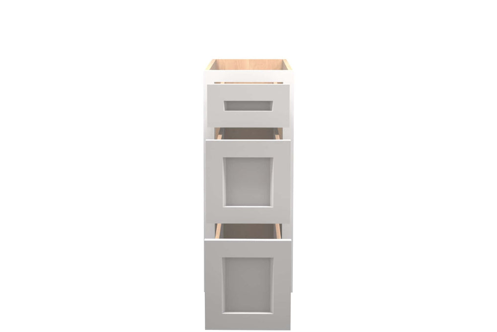 American Made Shaker RTA VDB12 Vanity Drawer Base - White - American Made Cabinets