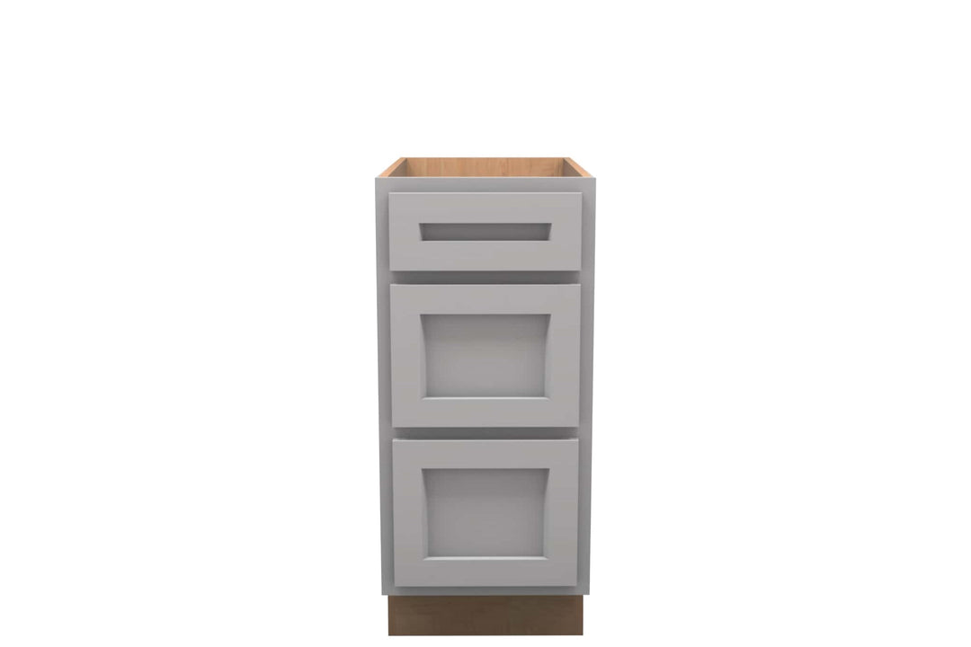 American Made Shaker RTA VDB15 Vanity Drawer Base Cabinet - Light Gray - American Made Cabinets