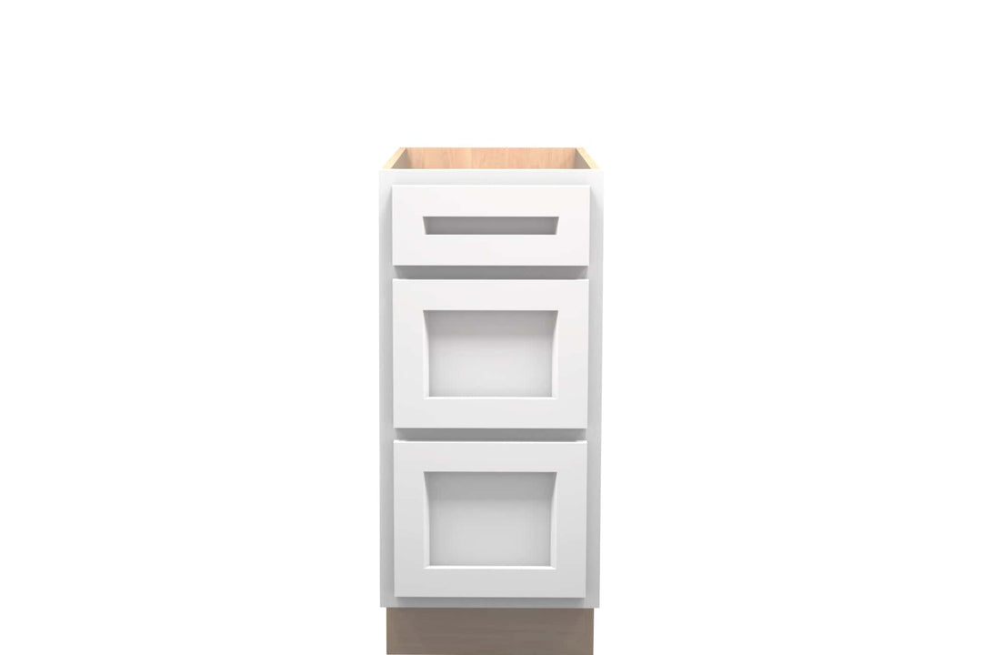 American Made Shaker RTA VDB15 Vanity Drawer Base - White - American Made Cabinets