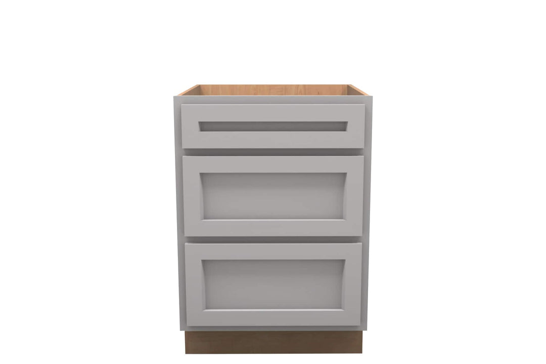 American Made Shaker RTA VDB24 Vanity Drawer Base - Light Gray - American Made Cabinets